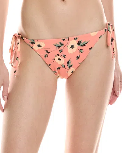 Volcom Call Me Big Poppy Swim Bottoms In Sunset In Pink