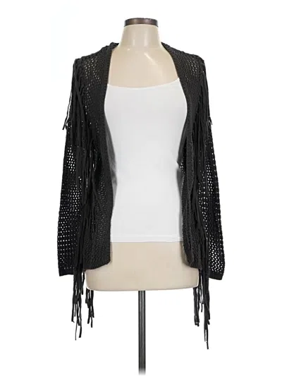 Pre-owned Volcom Cardigan Sweater In Black