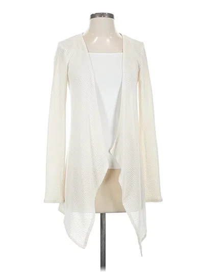 Pre-owned Volcom Cardigan Sweater In White