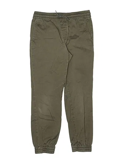 Pre-owned Volcom Kids' Cargo Pants In Green