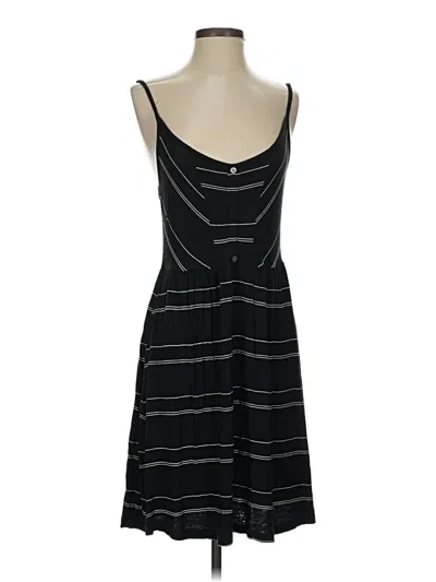 Pre-owned Volcom Casual Dress In Black