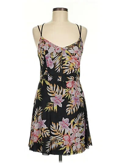 Pre-owned Volcom Casual Dress In Black