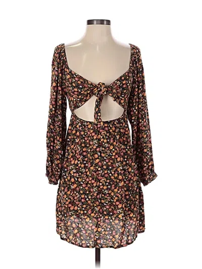 Pre-owned Volcom Casual Dress In Brown