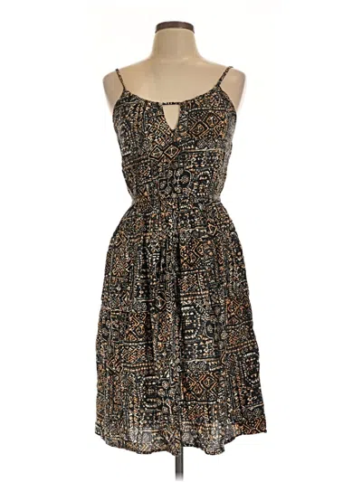 Pre-owned Volcom Casual Dress In Brown