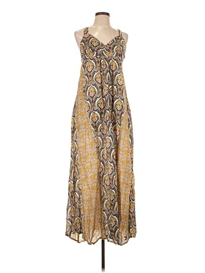 Pre-owned Volcom Casual Dress In Gold