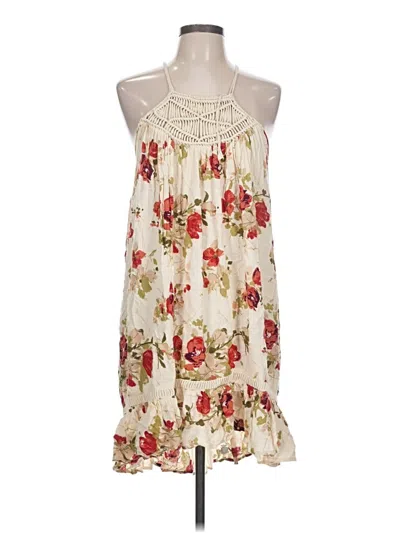 Pre-owned Volcom Casual Dress In Ivory