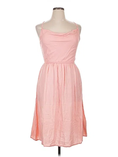 Pre-owned Volcom Casual Dress In Pink