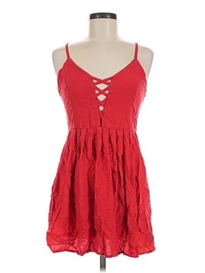 Pre-owned Volcom Casual Dress In Red