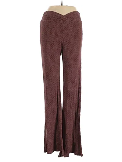 Pre-owned Volcom Casual Pants In Burgundy