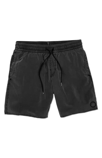 Volcom Center Swim Trunks In Black