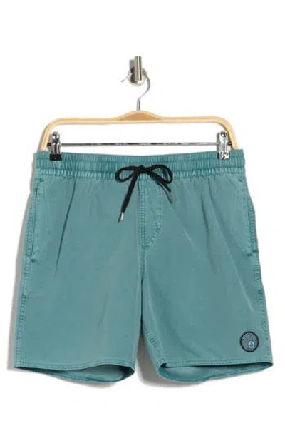 Volcom Center Swim Trunks In Blue