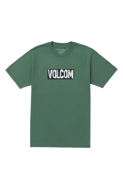 Volcom Chain Drive Graphic T-shirt In Fir Green