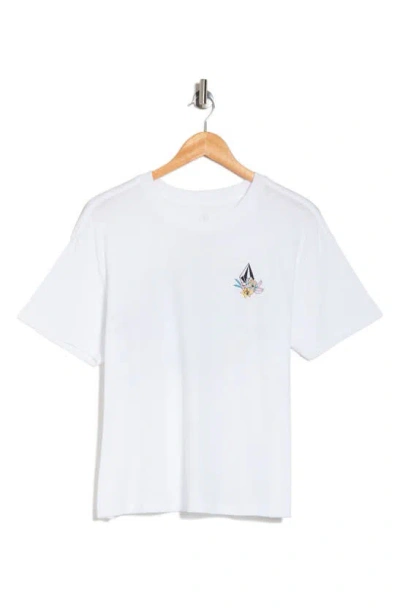 Volcom Chillayen Oversize Graphic T-shirt In White
