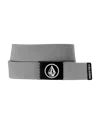 Volcom Circle Stone Web Belt In Gray
