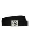 Volcom Circle Stone Web Belt In Black