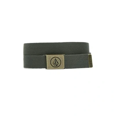 Volcom Circle Stone Web Belt In Green