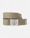 Volcom Circle Web Belt In Brown