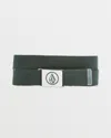 Volcom Circle Web Belt In Green