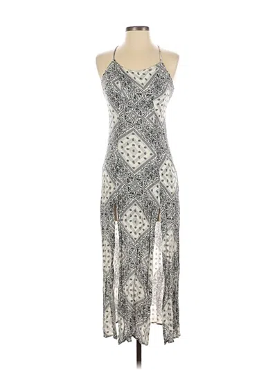 Pre-owned Volcom Cocktail Dress In Silver