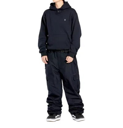 Volcom Costus Pull Over Fleece Hoodie In Black