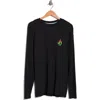 Volcom Crawdad Long Sleeve Graphic T-shirt In Black