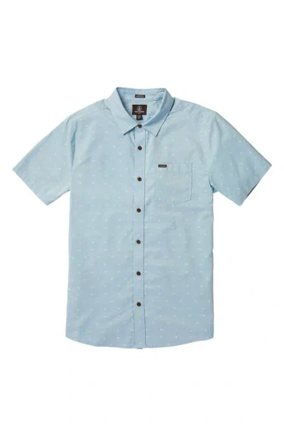 Volcom Crownstone Short Sleeve Button-up Shirt In Multi