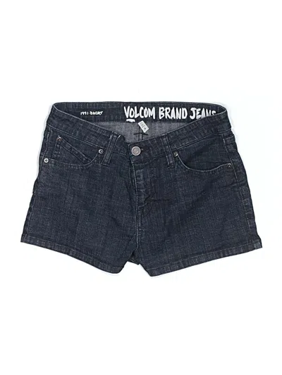 Pre-owned Volcom Denim Shorts In Blue