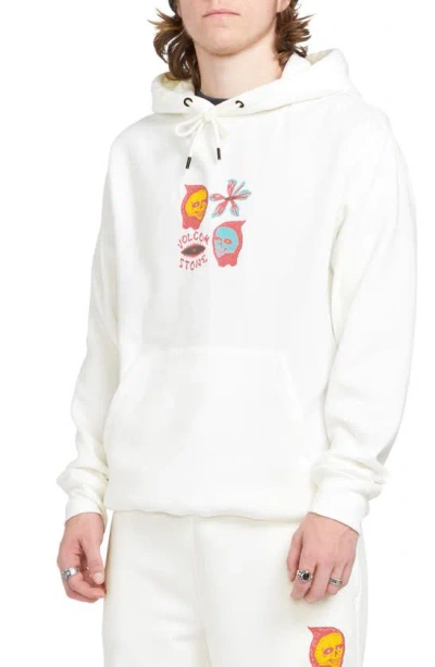 Volcom Earth Tripper Graphic Hoodie In White