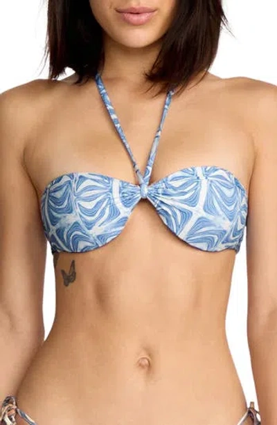 Volcom Emma Rushton Reversible Bandeau Bikini Top In Multi