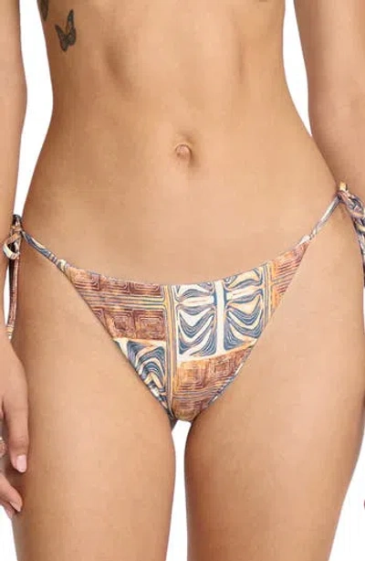 Volcom Emma Rushton Tie Bikini Bottoms In Multi