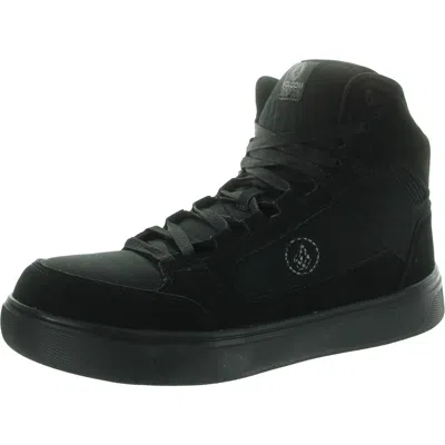 Volcom Evolve Mens Composite Toe Leather Work & Safety Boots In Black