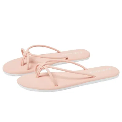 Volcom Fast Forward W0812301-mel Flip Flops Women's Melon Sandals Frog261 In Pink