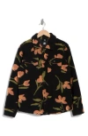 Volcom Faux Shearling Shacket In Black