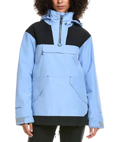 Volcom Fern Insulated Gore Pullover In Blue
