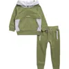 Volcom Kids'  Fleece Hoodie & Joggers Set In Green