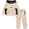Volcom Kids'  Fleece Hoodie & Joggers Set In Neutral