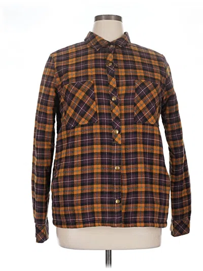 Pre-owned Volcom Fleece Jacket In Brown