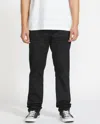 Volcom Frickin Slim Stretch Pants In Black In Black