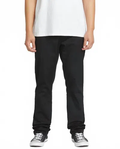 Volcom Frickin Slim Stretch Pants In Black
