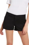 Volcom Frochickie Shorts Womens Black Cotton Flat Front Chino Classic Jdm1008 In Black