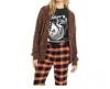 VOLCOM FUZZIGAN CARDIGAN IN CHOCOLATE