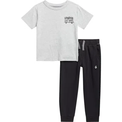 Volcom Kids'  Graphic T-shirt & Joggers Set In Multi