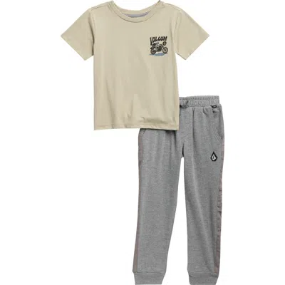 Volcom Kids'  Graphic T-shirt & Joggers Set In Multi