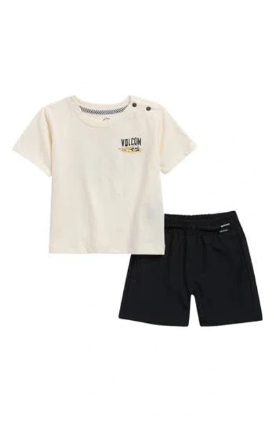 Volcom Babies'  Graphic T-shirt & Shorts Set In Multi