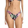 Volcom Gritty Aloha 'v' Bikini Bottoms In Multi