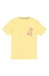 Volcom Heavy Lifting Graphic T-shirt In Yellow Flash
