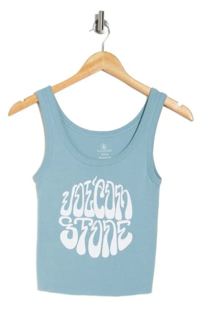 Volcom Ice Plunge Cotton Graphic Tank In Neutral