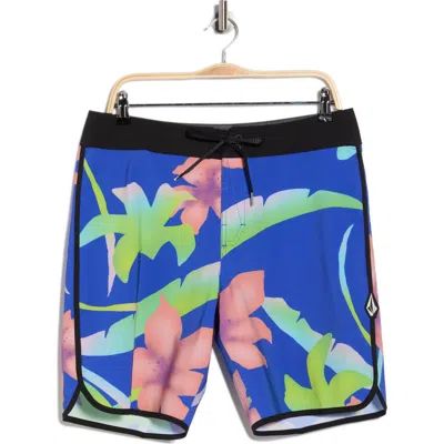 Volcom Infuse Swim Trunks In Blue