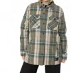 Volcom Ins Riding Flannel Snowboard Jacket In Sand In Green