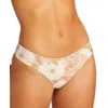Volcom Juniors Bloom Shaka Womens Floral Print Cheeky Swim Bottom Separates In Multi